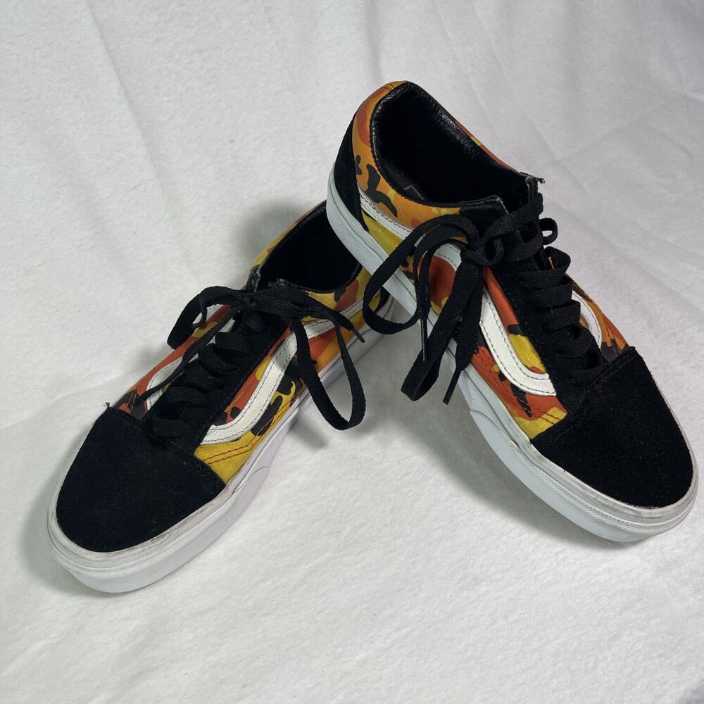 Vans Unisex 500714 Skateboard Camouflage Colorful Sneakers Shoes M-5 W-6.5